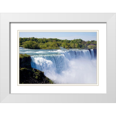 Niagara Falls-New York White Modern Wood Framed Art Print with Double Matting by Highsmith, Carol