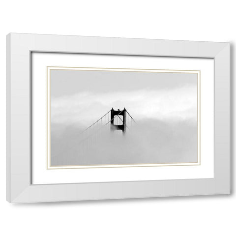 Golden gate bridge-San Fransisco USA White Modern Wood Framed Art Print with Double Matting by Highsmith, Carol