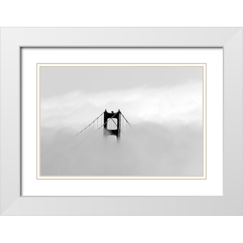 Golden gate bridge-San Fransisco USA White Modern Wood Framed Art Print with Double Matting by Highsmith, Carol