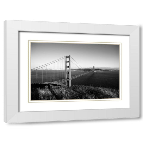 Golden gate bridge-San Fransisco USA White Modern Wood Framed Art Print with Double Matting by Highsmith, Carol
