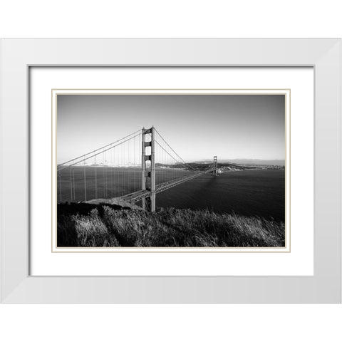 Golden gate bridge-San Fransisco USA White Modern Wood Framed Art Print with Double Matting by Highsmith, Carol