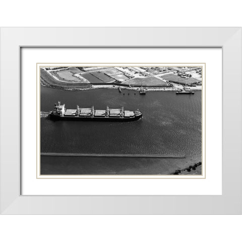 Houston Ship Channel Texas White Modern Wood Framed Art Print with Double Matting by Highsmith, Carol
