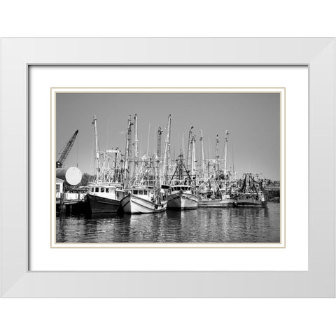 Bayou La Batre-Alabama USA White Modern Wood Framed Art Print with Double Matting by Highsmith, Carol
