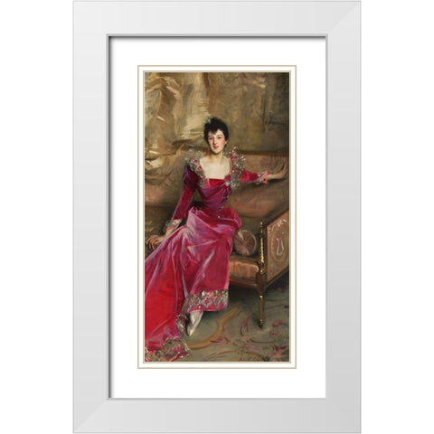 Mrs. Hugh Hammersley White Modern Wood Framed Art Print with Double Matting by Sargent, John Singer