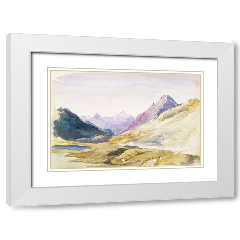 Switzerland White Modern Wood Framed Art Print with Double Matting by Sargent, John Singer