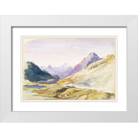 Switzerland White Modern Wood Framed Art Print with Double Matting by Sargent, John Singer