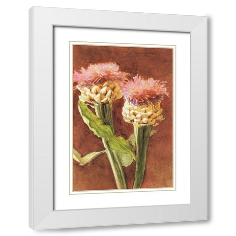 Thistle White Modern Wood Framed Art Print with Double Matting by Sargent, John Singer