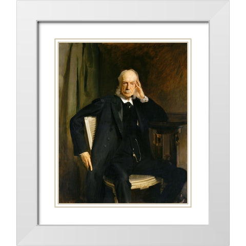 Henry G. Marquand White Modern Wood Framed Art Print with Double Matting by Sargent, John Singer