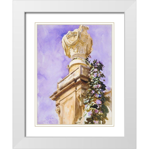 Garden near Lucca White Modern Wood Framed Art Print with Double Matting by Sargent, John Singer