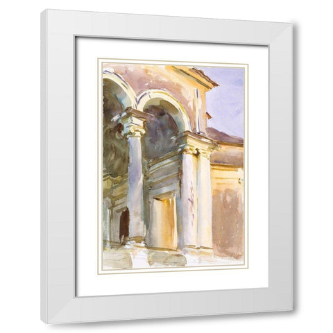 Loggia-Villa Giulia-Rome White Modern Wood Framed Art Print with Double Matting by Sargent, John Singer