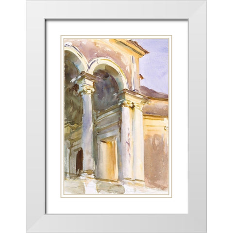 Loggia-Villa Giulia-Rome White Modern Wood Framed Art Print with Double Matting by Sargent, John Singer