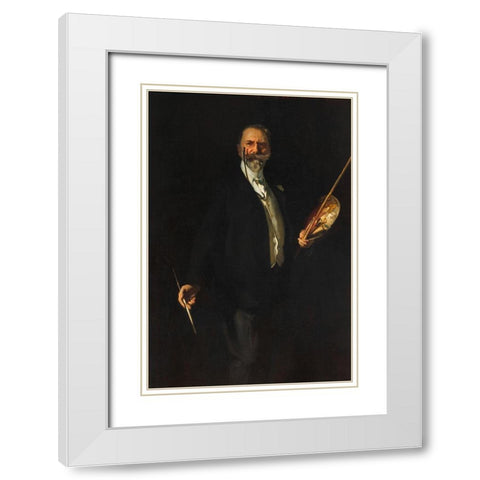 William M. Chase White Modern Wood Framed Art Print with Double Matting by Sargent, John Singer