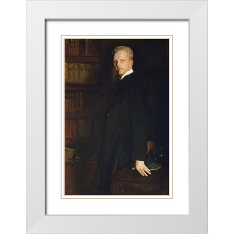 Edward RobinsonÂ  White Modern Wood Framed Art Print with Double Matting by Sargent, John Singer