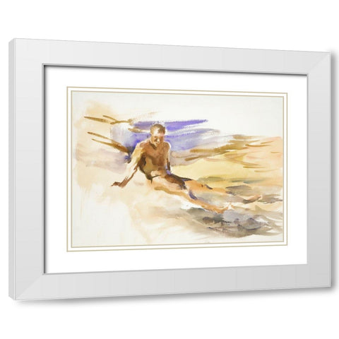 Bather-Florida White Modern Wood Framed Art Print with Double Matting by Sargent, John Singer