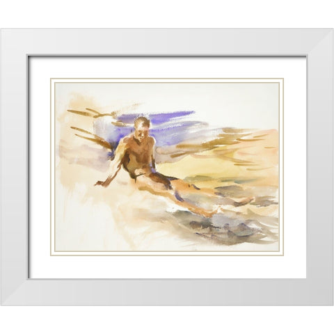 Bather-Florida White Modern Wood Framed Art Print with Double Matting by Sargent, John Singer