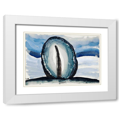 Tree White Modern Wood Framed Art Print with Double Matting by Dove, Arthur