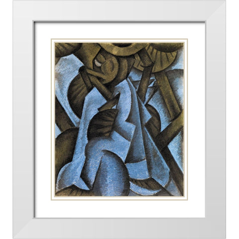 Pagan Philosophy White Modern Wood Framed Art Print with Double Matting by Dove, Arthur