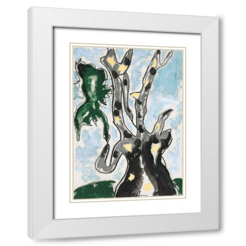 Sycamore White Modern Wood Framed Art Print with Double Matting by Dove, Arthur