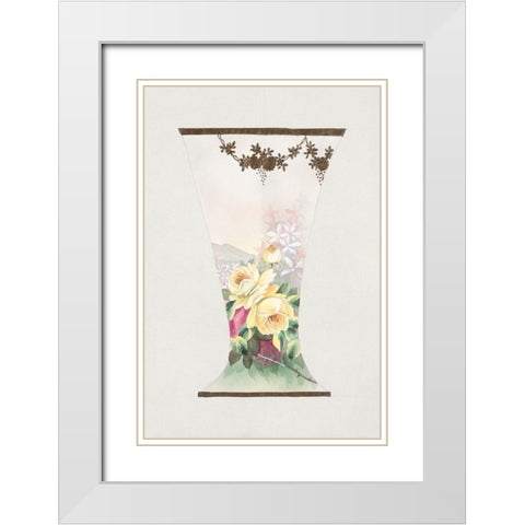 Design for a Noritake Vase II White Modern Wood Framed Art Print with Double Matting by Noritake Designs