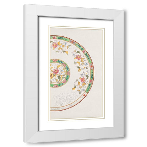 Design for a Noritake Plate VI White Modern Wood Framed Art Print with Double Matting by Noritake Designs