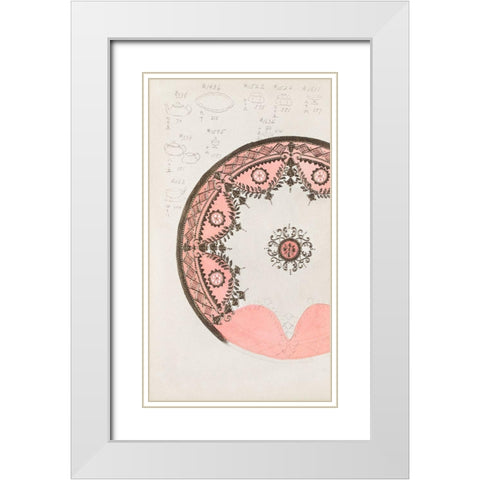 Design for a Noritake Plate VIII White Modern Wood Framed Art Print with Double Matting by Noritake Designs