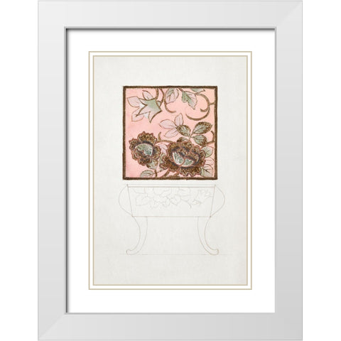 Design for a Noritake Side Table White Modern Wood Framed Art Print with Double Matting by Noritake Designs