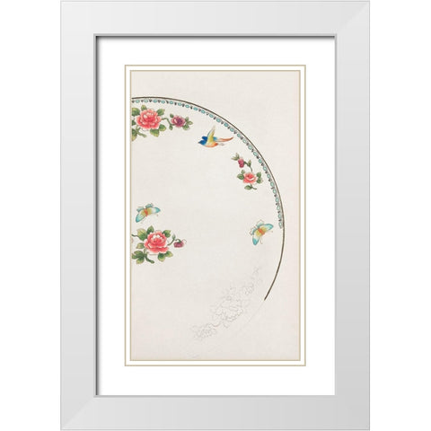 Design for a Noritake Plate XI White Modern Wood Framed Art Print with Double Matting by Noritake Designs