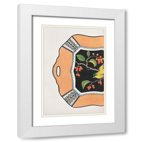 Design for a Noritake Platter I White Modern Wood Framed Art Print with Double Matting by Noritake Designs