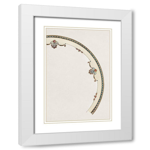 Design for a Noritake Plate XIV White Modern Wood Framed Art Print with Double Matting by Noritake Designs