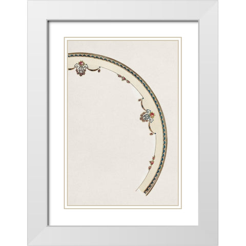 Design for a Noritake Plate XIV White Modern Wood Framed Art Print with Double Matting by Noritake Designs