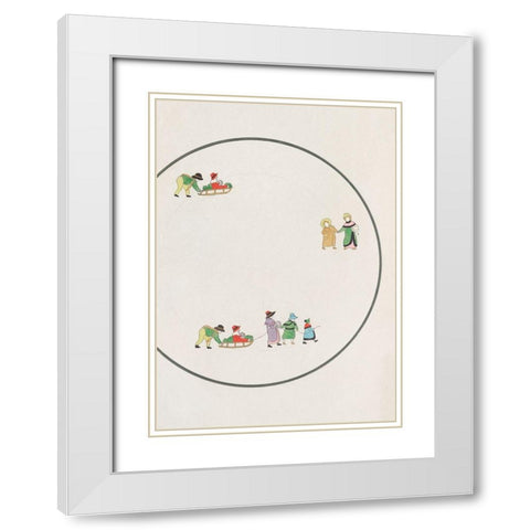 Design for a Noritake Plate XV White Modern Wood Framed Art Print with Double Matting by Noritake Designs