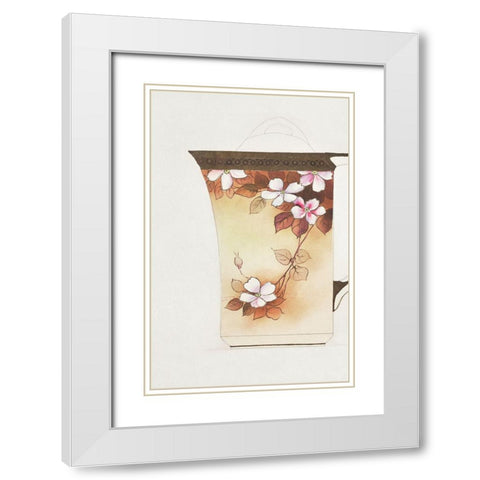 Design for a Noritake Pitcher I White Modern Wood Framed Art Print with Double Matting by Noritake Designs