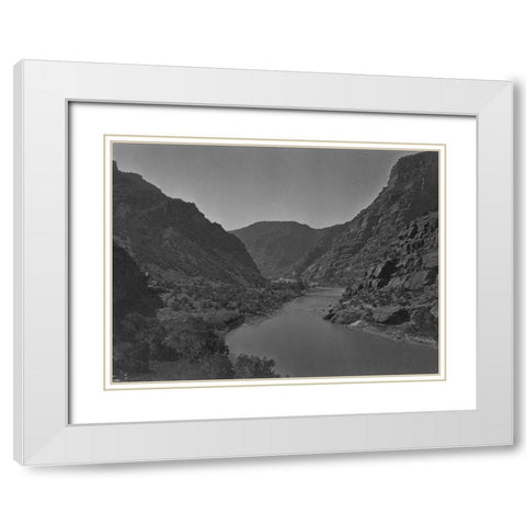 Green River-Utah White Modern Wood Framed Art Print with Double Matting by OSullivan, Timothy H