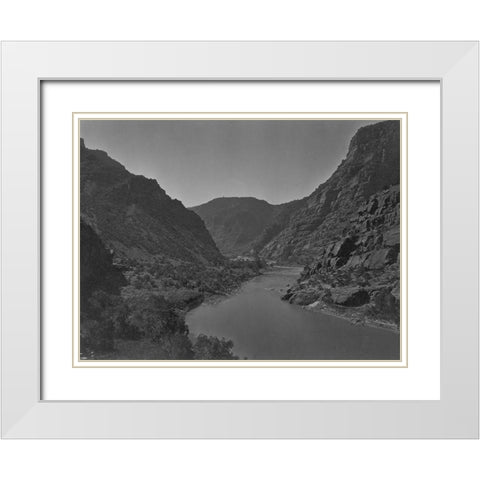 Green River-Utah White Modern Wood Framed Art Print with Double Matting by OSullivan, Timothy H