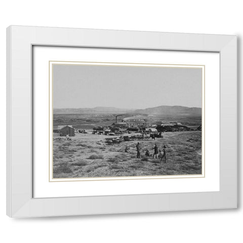 Oreana-Nevada White Modern Wood Framed Art Print with Double Matting by OSullivan, Timothy H