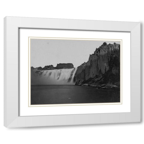 Shoshone Falls-Idaho White Modern Wood Framed Art Print with Double Matting by OSullivan, Timothy H