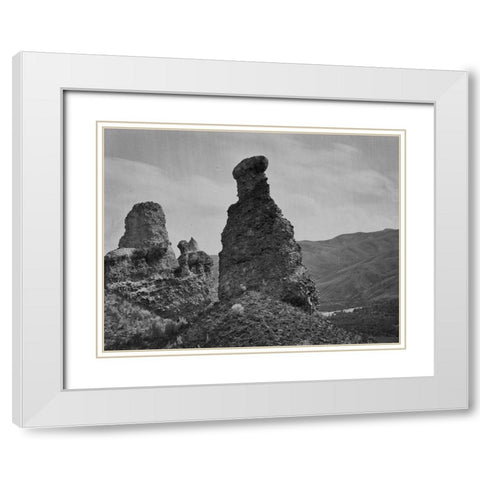 Witches Rock-Utah White Modern Wood Framed Art Print with Double Matting by OSullivan, Timothy H