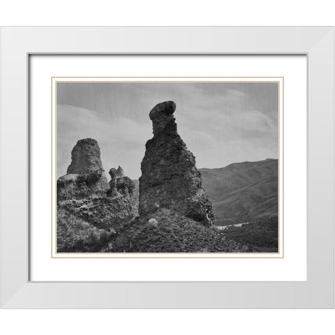 Witches Rock-Utah White Modern Wood Framed Art Print with Double Matting by OSullivan, Timothy H
