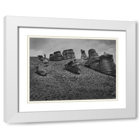 Witches Rock-Utah White Modern Wood Framed Art Print with Double Matting by OSullivan, Timothy H