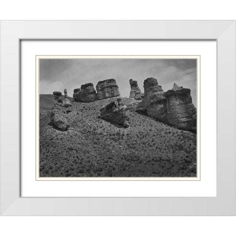 Witches Rock-Utah White Modern Wood Framed Art Print with Double Matting by OSullivan, Timothy H
