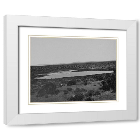 Soda Lake-Ragtown-Nevada White Modern Wood Framed Art Print with Double Matting by OSullivan, Timothy H