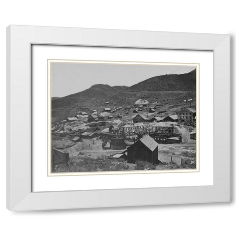 Gold Hill-Nevada White Modern Wood Framed Art Print with Double Matting by OSullivan, Timothy H
