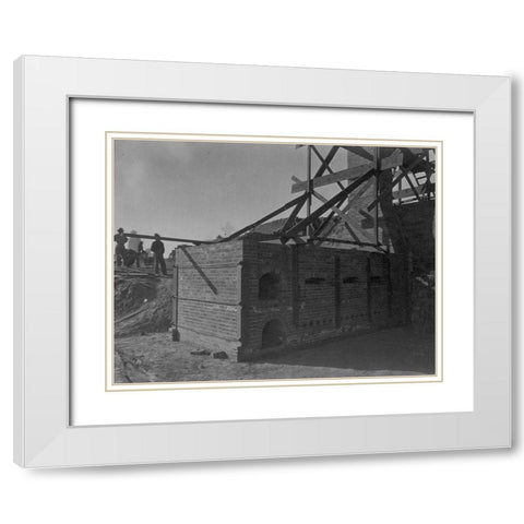Furnace-Oreana-Nevada White Modern Wood Framed Art Print with Double Matting by OSullivan, Timothy H