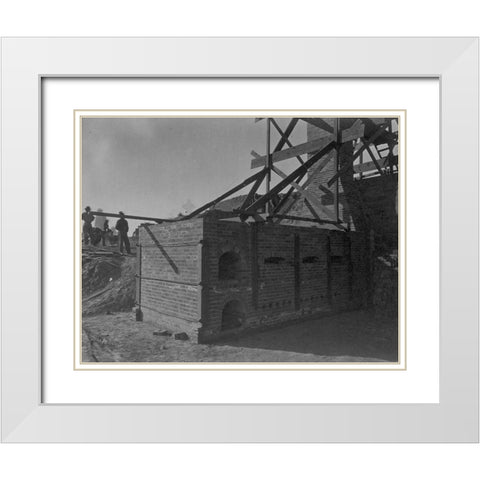Furnace-Oreana-Nevada White Modern Wood Framed Art Print with Double Matting by OSullivan, Timothy H