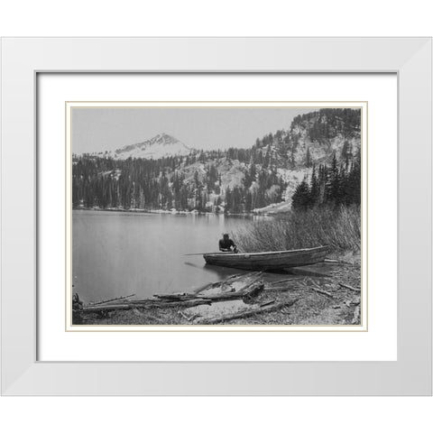 Cottonwood Lake-Utah White Modern Wood Framed Art Print with Double Matting by OSullivan, Timothy H