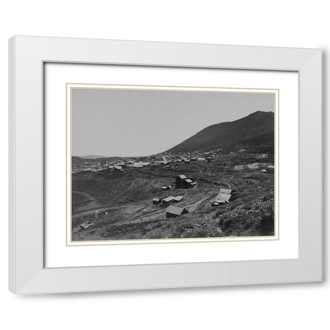 Virginia City-Nevada White Modern Wood Framed Art Print with Double Matting by OSullivan, Timothy H