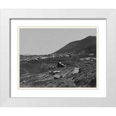 Virginia City-Nevada White Modern Wood Framed Art Print with Double Matting by OSullivan, Timothy H