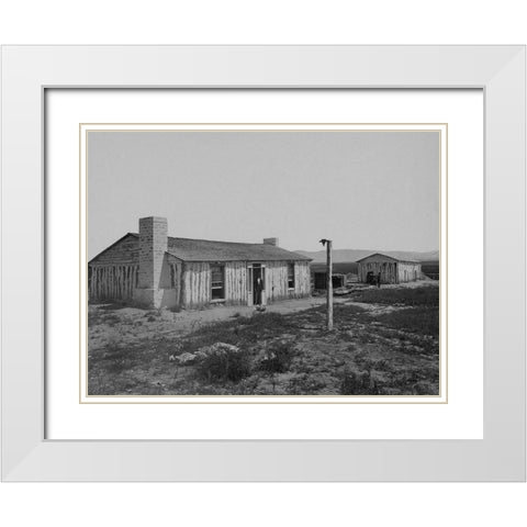 Ft. Ruby-Nevada White Modern Wood Framed Art Print with Double Matting by OSullivan, Timothy H