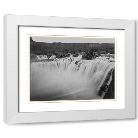 Shoshone Falls-Idaho White Modern Wood Framed Art Print with Double Matting by OSullivan, Timothy H