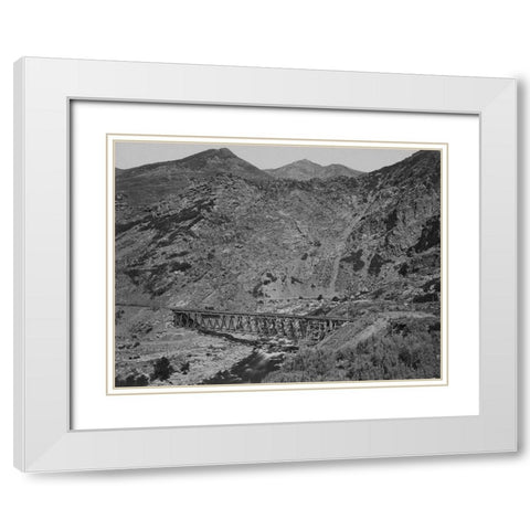 Devils Gate Bridge White Modern Wood Framed Art Print with Double Matting by OSullivan, Timothy H
